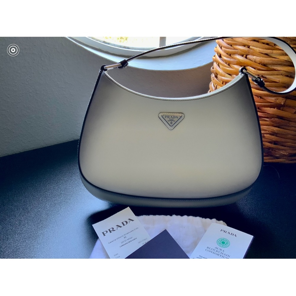 PRADA CLEO brushed leather shoulder bag